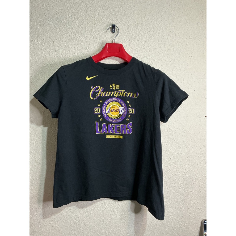 Nike Los Angeles Lakers 2020 NBA Finals Champions T-Shirt Black Basketball XL